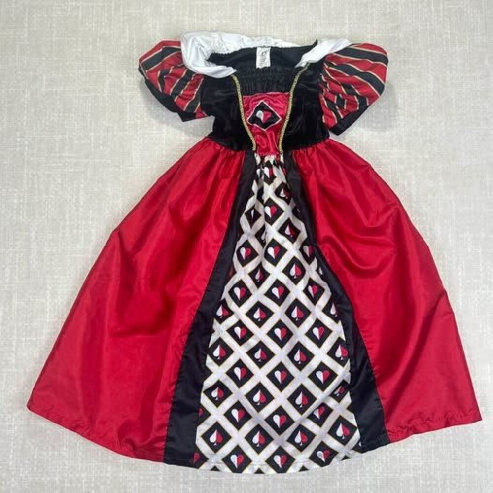 Little Adventures 3Y-5Y Girls Halloween Queen of Hearts Costume